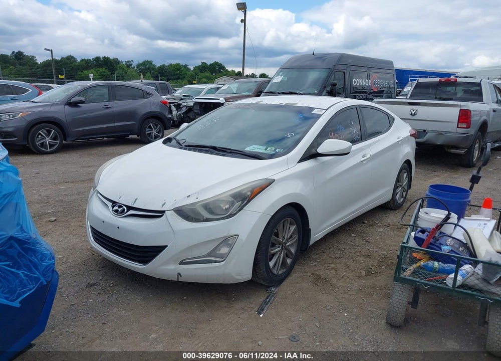 2014 HYUNDAI ELANTRA SE VIN: 5NPDH4AE1EH472827