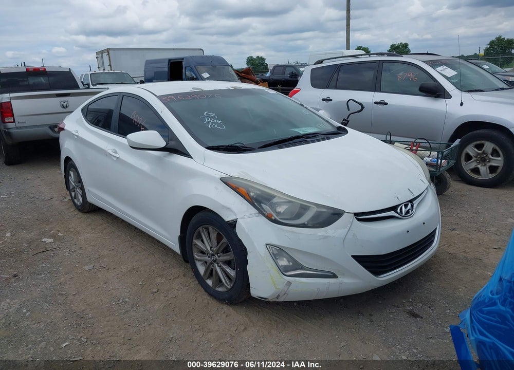 2014 HYUNDAI ELANTRA SE VIN: 5NPDH4AE1EH472827