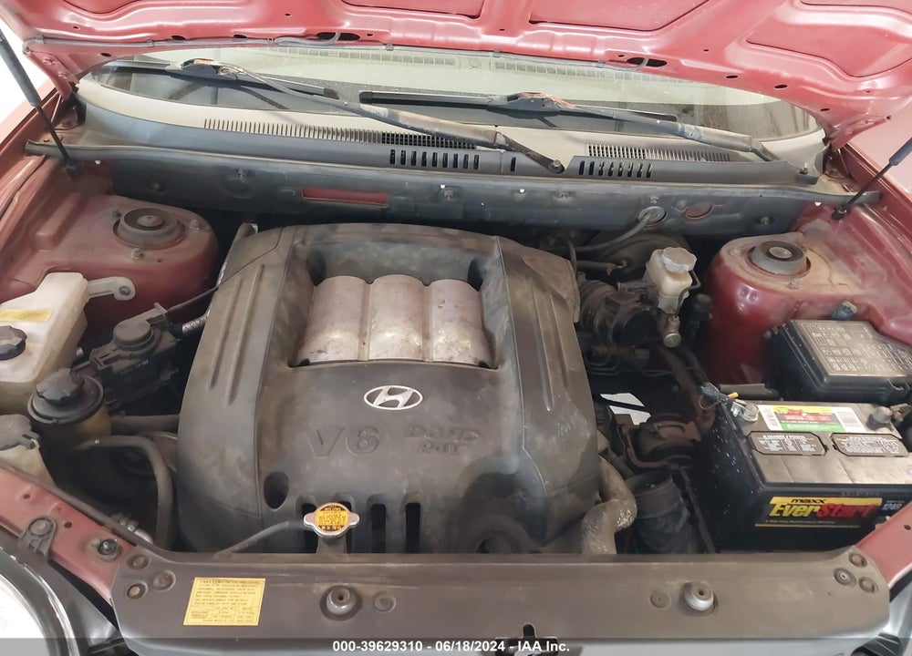 2005 HYUNDAI SANTA FE GLS VIN: KM8SC13D85U907840