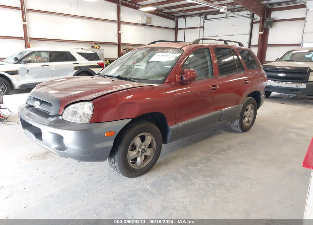 2005 HYUNDAI SANTA FE GLS VIN: KM8SC13D85U907840