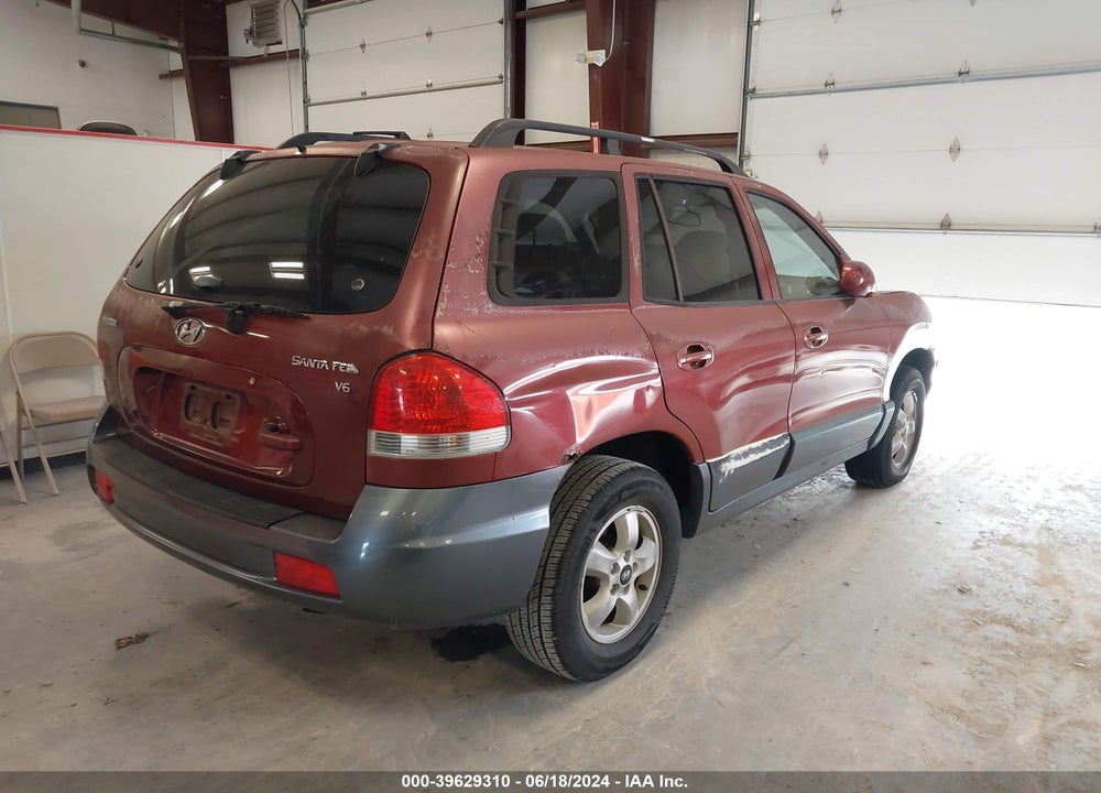 2005 HYUNDAI SANTA FE GLS VIN: KM8SC13D85U907840