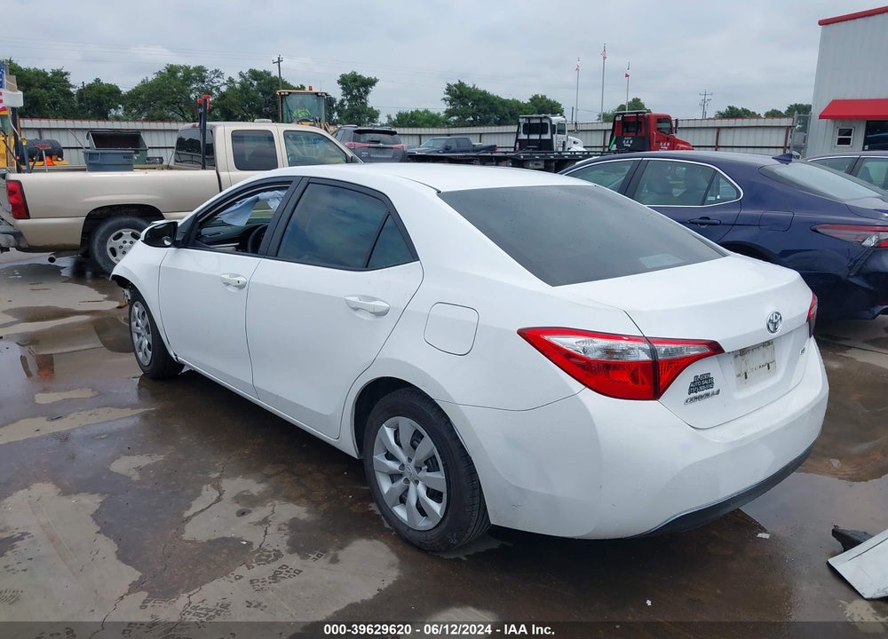 2016 TOYOTA COROLLA LE VIN: 5YFBURHE1GP443906