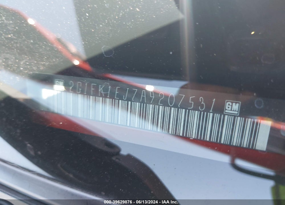2010 CHEVROLET CAMARO 2SS VIN: 2G1FK1EJ7A9207531