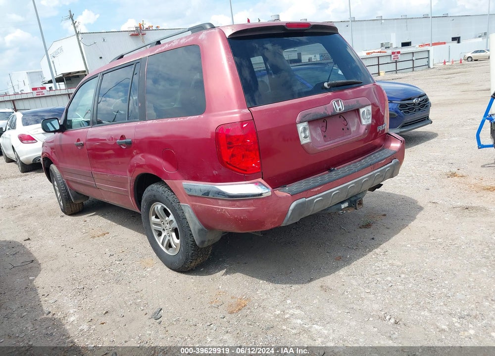 2003 HONDA PILOT EX VIN: 2HKYF18433H565347