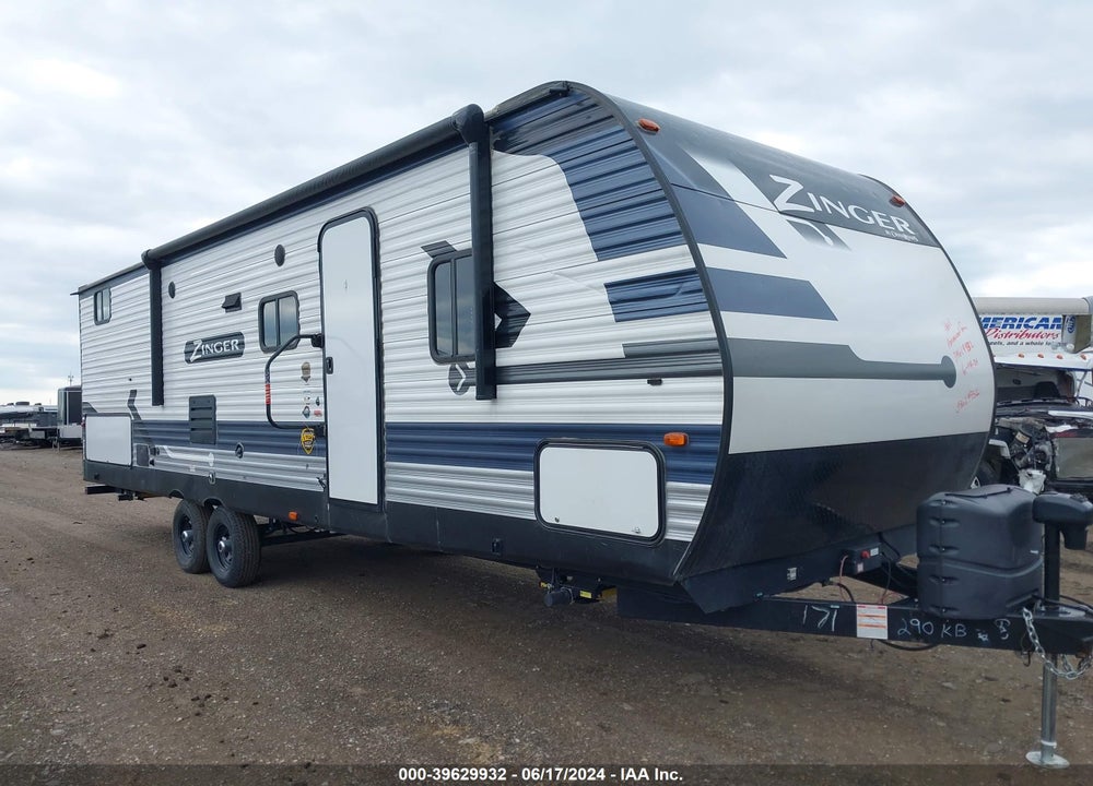 2022 CROSSROADS ZINGER TRAVEL TRAILERS VIN: 4YDTZRN28NS370171