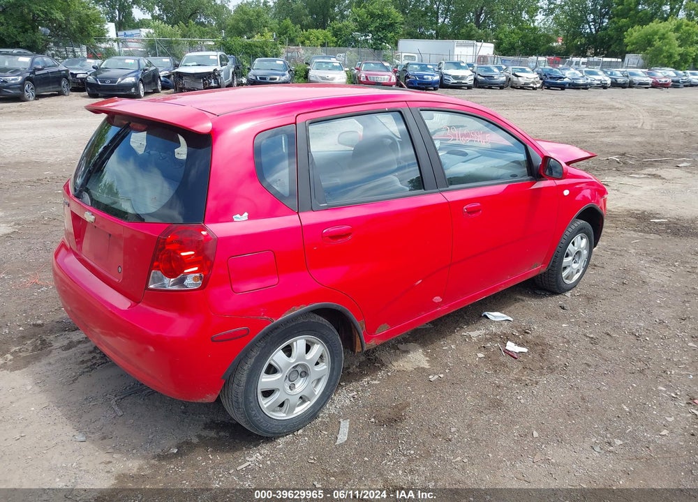 2005 CHEVROLET AVEO LT VIN: KL1TG62645B415158