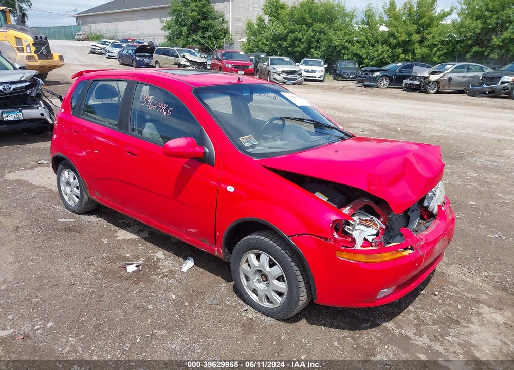 2005 CHEVROLET AVEO LT VIN: KL1TG62645B415158