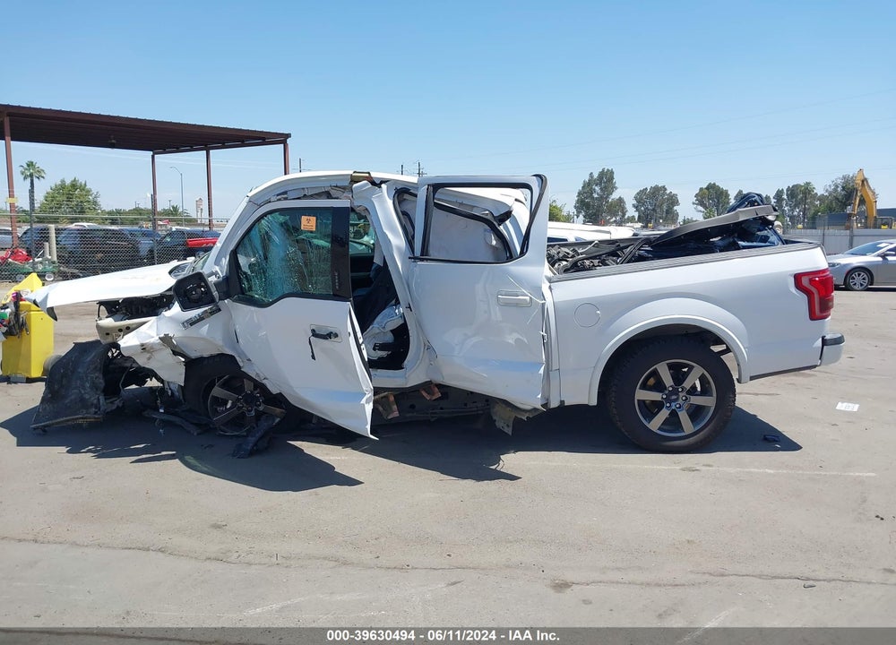 2016 FORD F-150 LARIAT VIN: 1FTEW1EG9GKE74950