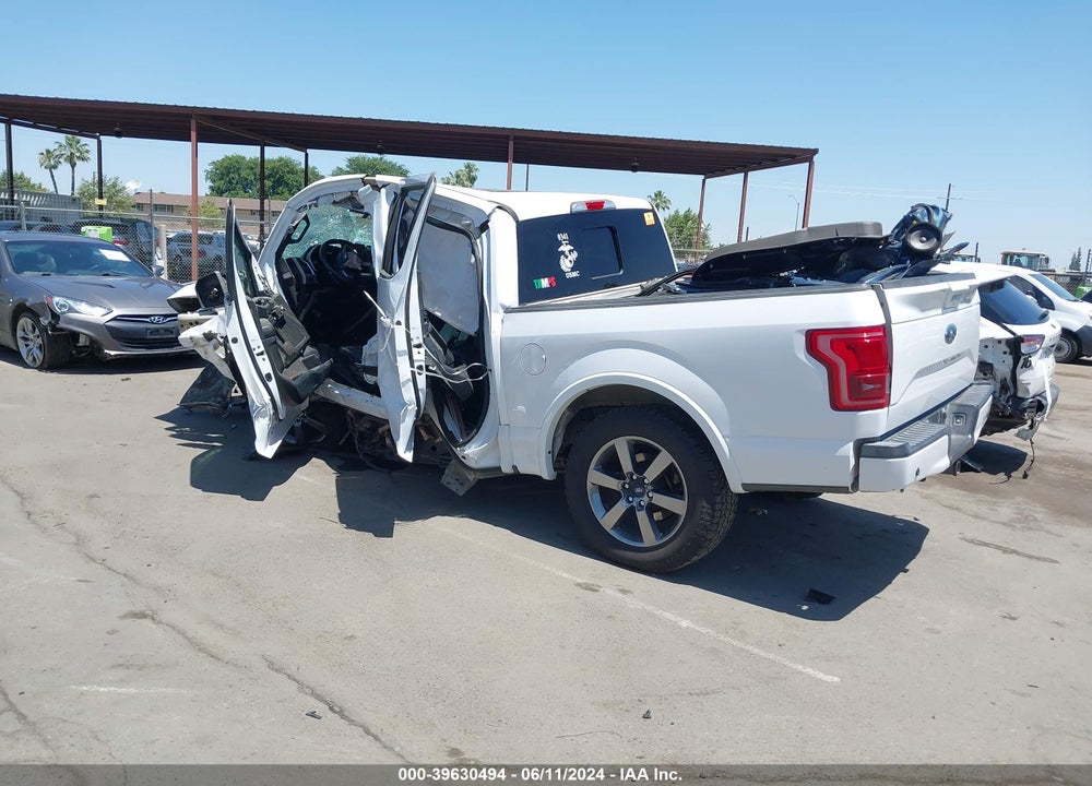 2016 FORD F-150 LARIAT VIN: 1FTEW1EG9GKE74950