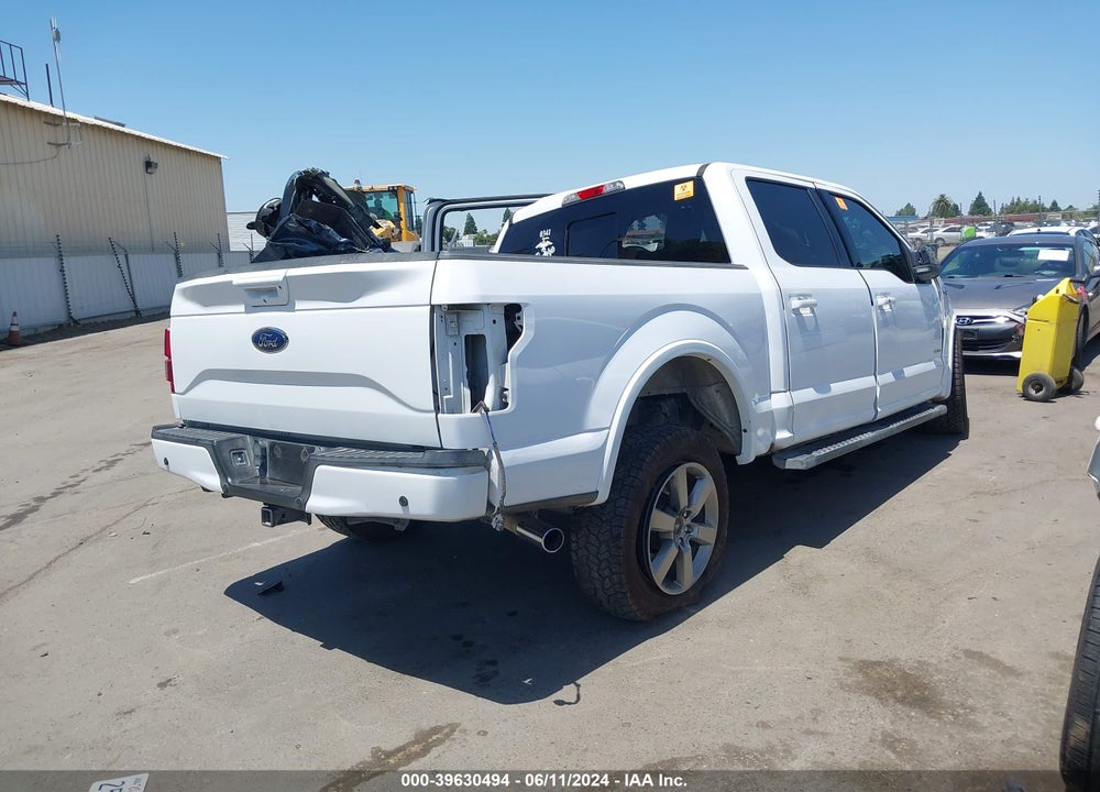 2016 FORD F-150 LARIAT VIN: 1FTEW1EG9GKE74950
