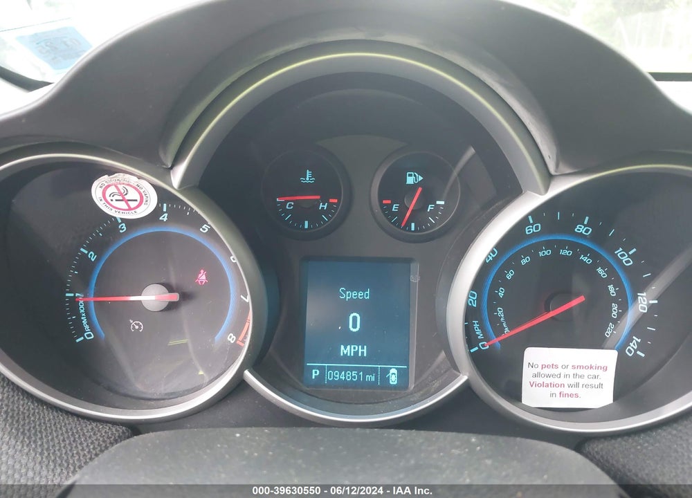 2012 CHEVROLET CRUZE 2LT VIN: 1G1PG5SC0C7380590