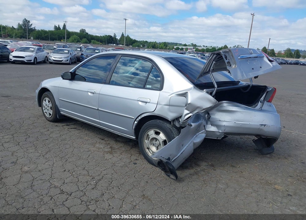 2003 HONDA CIVIC LX VIN: JHMES16543S000390