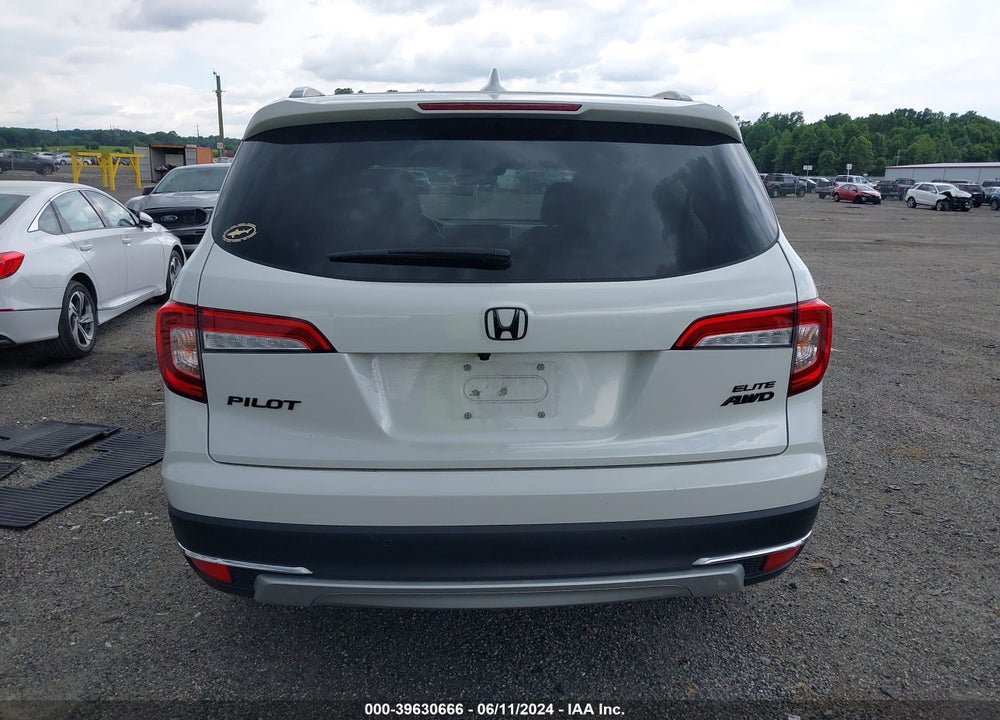 2021 HONDA PILOT AWD ELITE VIN: 5FNYF6H09MB057801