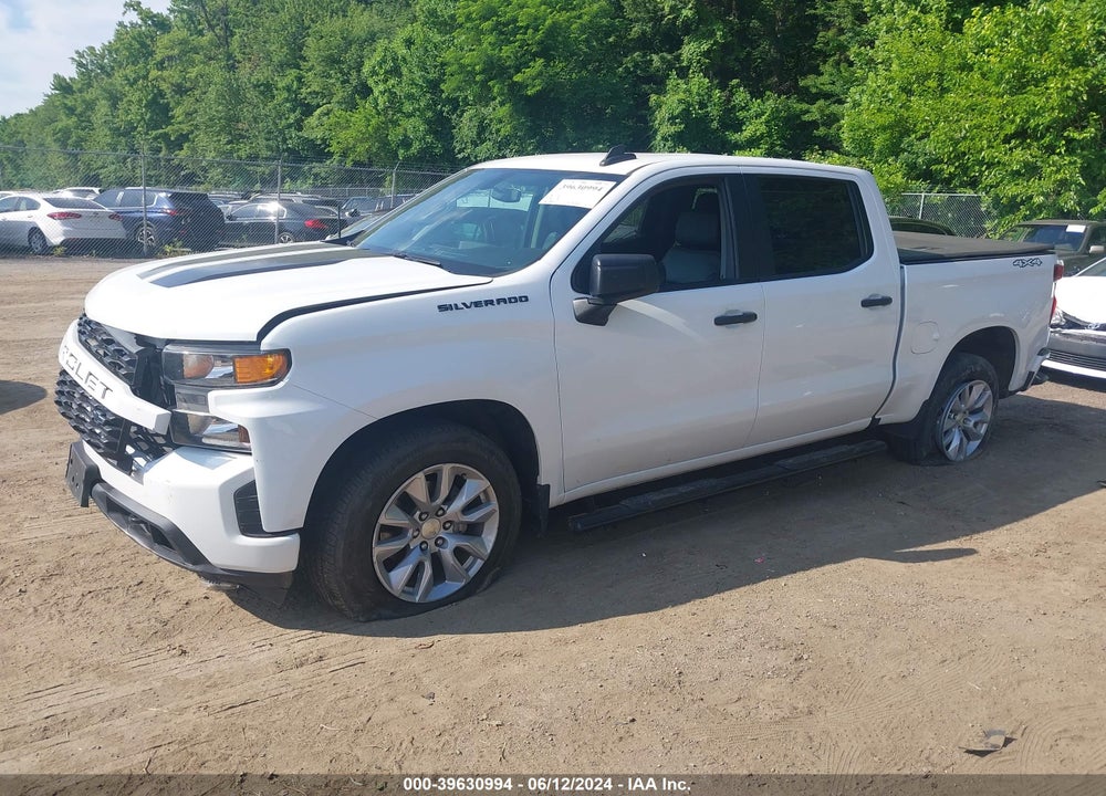 2020 CHEVROLET SILVERADO 1500 4WD SHORT BED CUSTOM VIN: 3GCPYBEH7LG454795