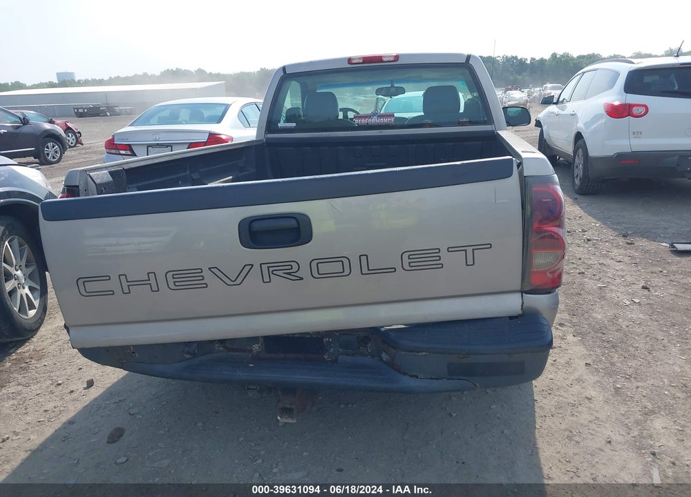 2005 CHEVROLET SILVERADO 1500 WORK TRUCK VIN: 1GCEC14V45Z352252