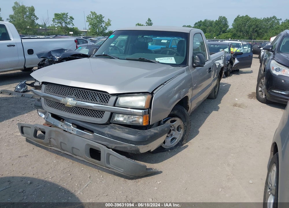 2005 CHEVROLET SILVERADO 1500 WORK TRUCK VIN: 1GCEC14V45Z352252