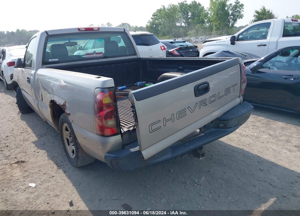 2005 CHEVROLET SILVERADO 1500 WORK TRUCK VIN: 1GCEC14V45Z352252