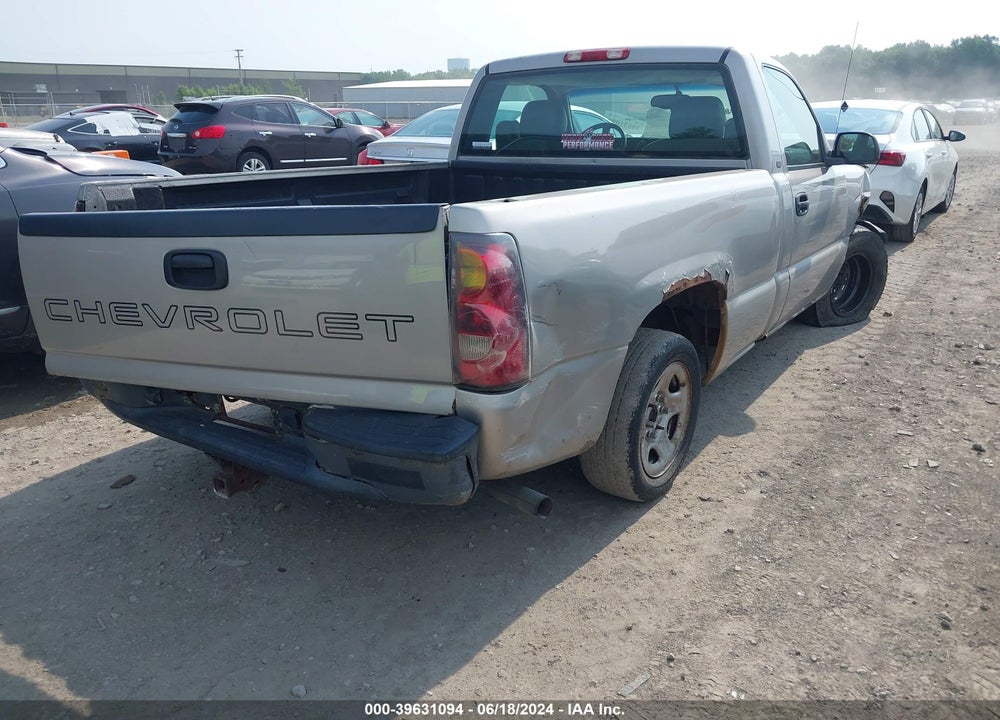 2005 CHEVROLET SILVERADO 1500 WORK TRUCK VIN: 1GCEC14V45Z352252
