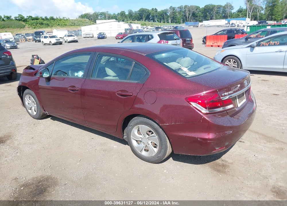 2013 HONDA CIVIC LX VIN: 19XFB2F53DE071743