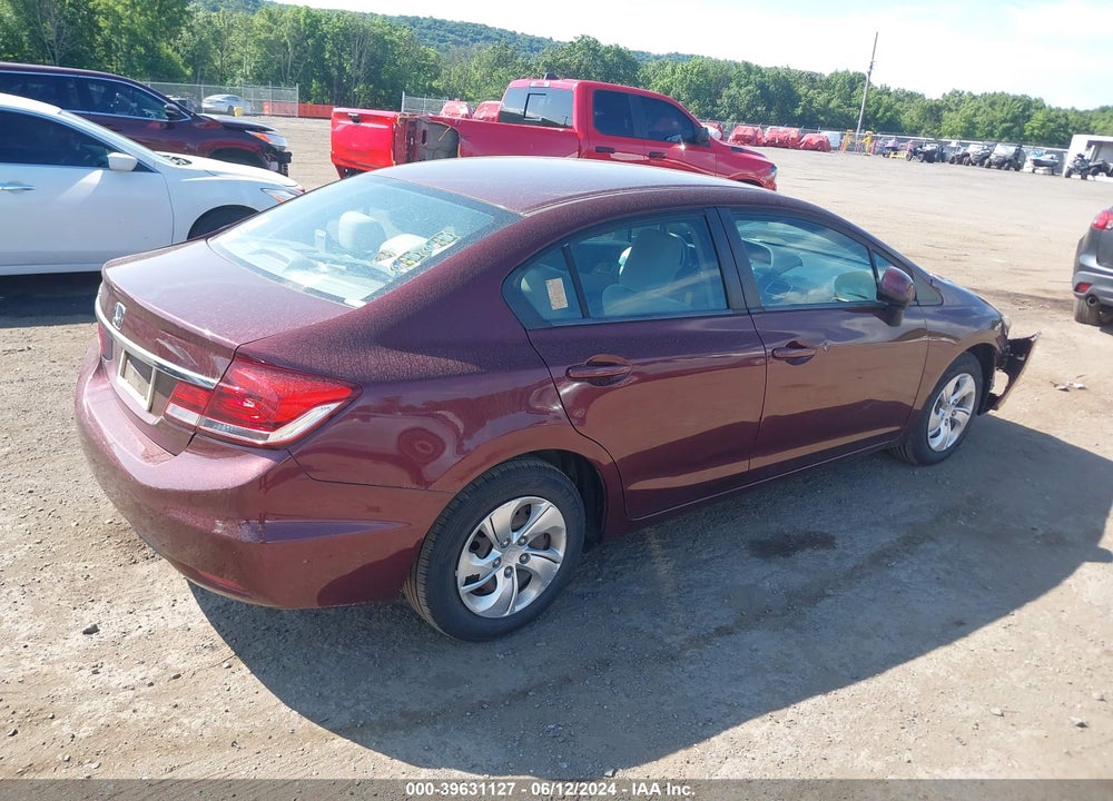 2013 HONDA CIVIC LX VIN: 19XFB2F53DE071743