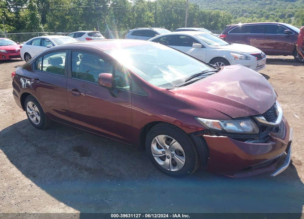 2013 HONDA CIVIC LX VIN: 19XFB2F53DE071743