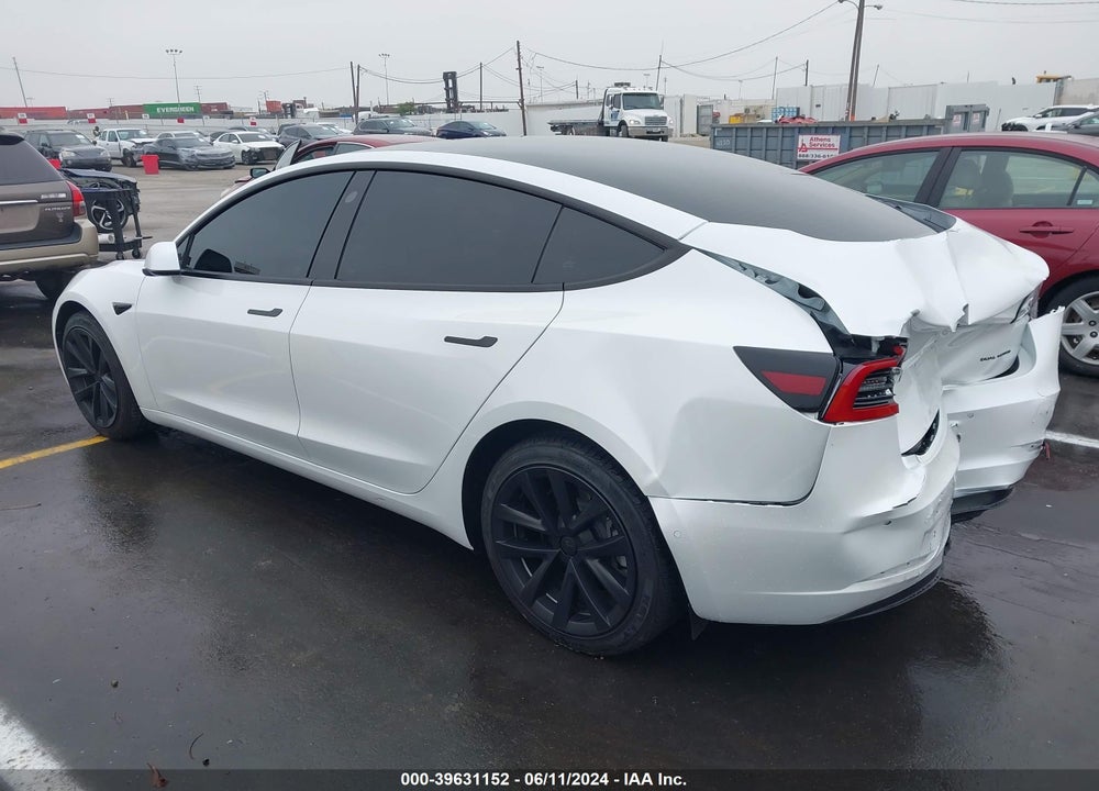 2022 TESLA MODEL 3 LONG RANGE DUAL MOTOR ALL-WHEEL DRIVE VIN: 5YJ3E1EB8NF167228