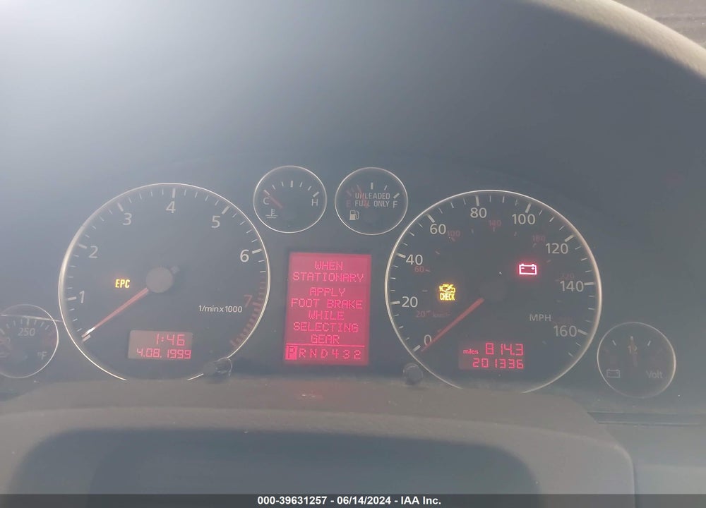 2001 AUDI A6 2.7T VIN: WAUED64B61N106849