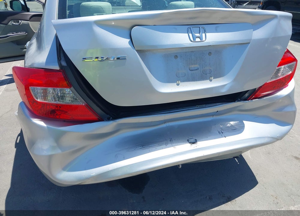 2012 HONDA CIVIC LX VIN: 19XFB2F52CE390503
