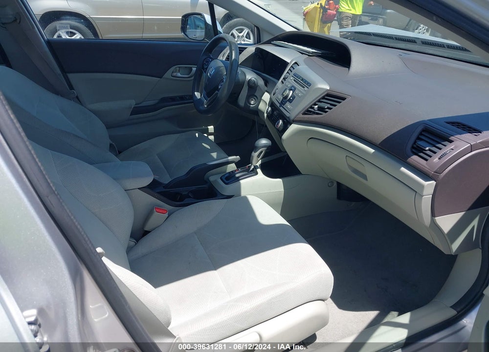 2012 HONDA CIVIC LX VIN: 19XFB2F52CE390503