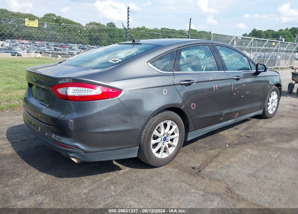2016 FORD FUSION S VIN: 3FA6P0G74GR222243