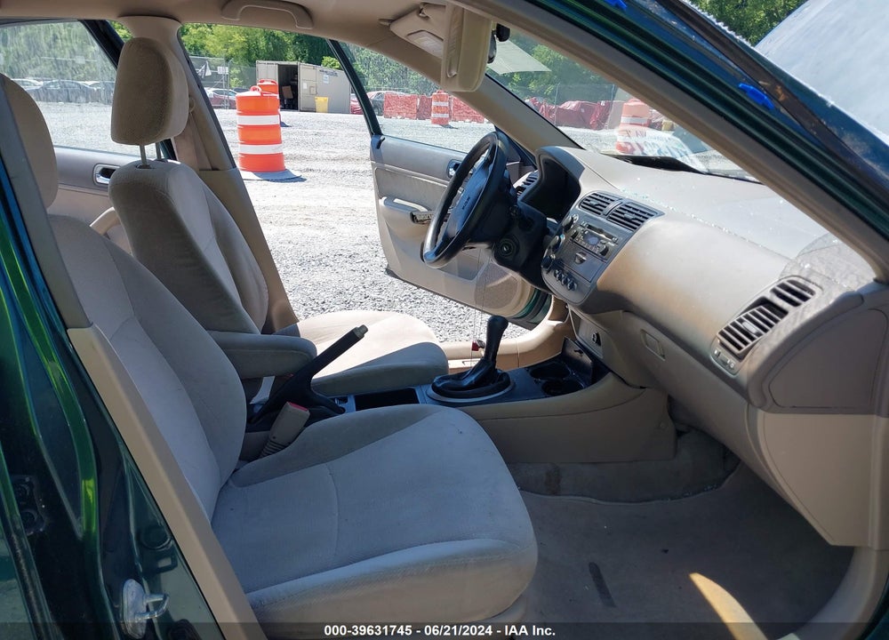 2002 HONDA CIVIC EX VIN: 2HGES25712H547554