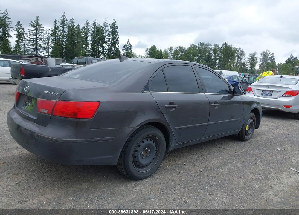 2009 HYUNDAI SONATA GLS VIN: 5NPET46C89H432941