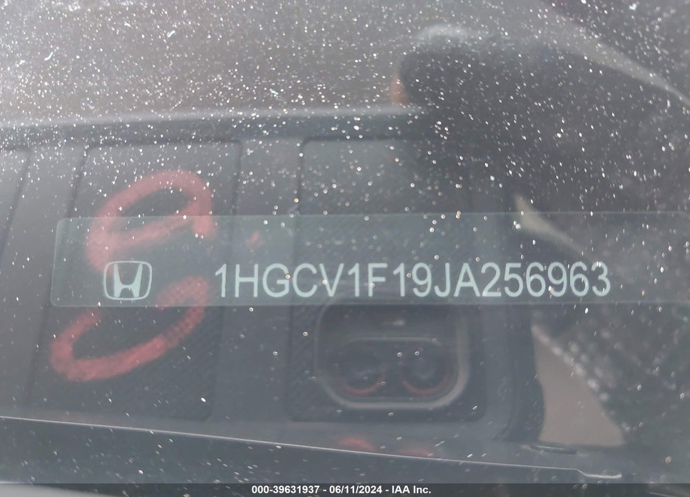 2018 HONDA ACCORD LX VIN: 1HGCV1F19JA256963