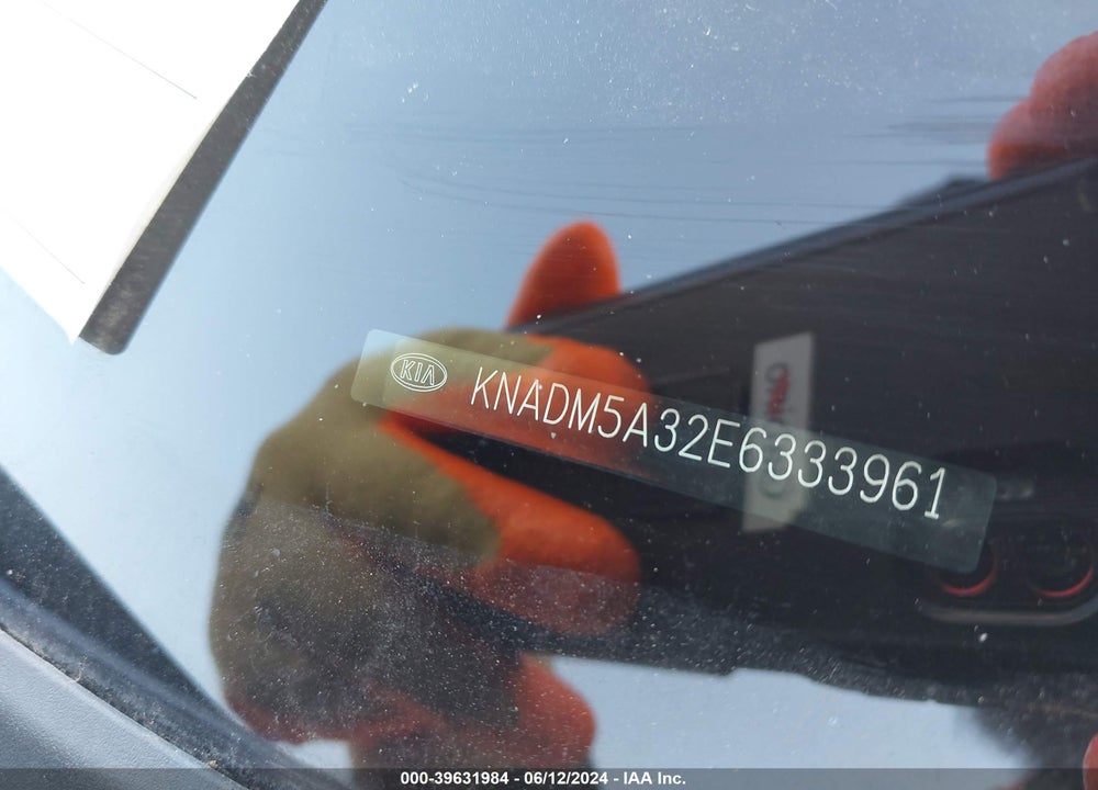 2014 KIA RIO LX VIN: KNADM5A32E6333961