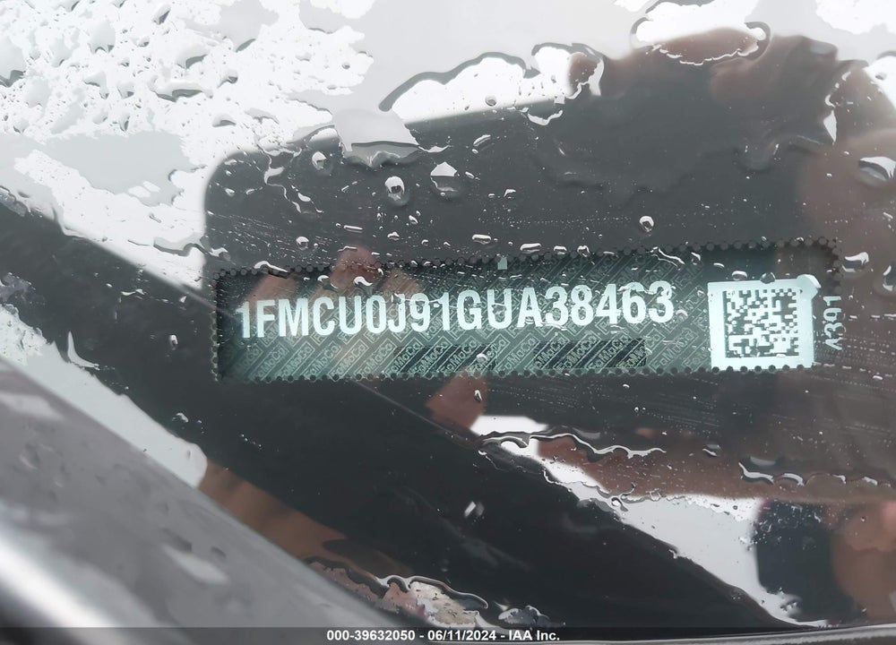 2016 FORD ESCAPE TITANIUM VIN: 1FMCU0J91GUA38463