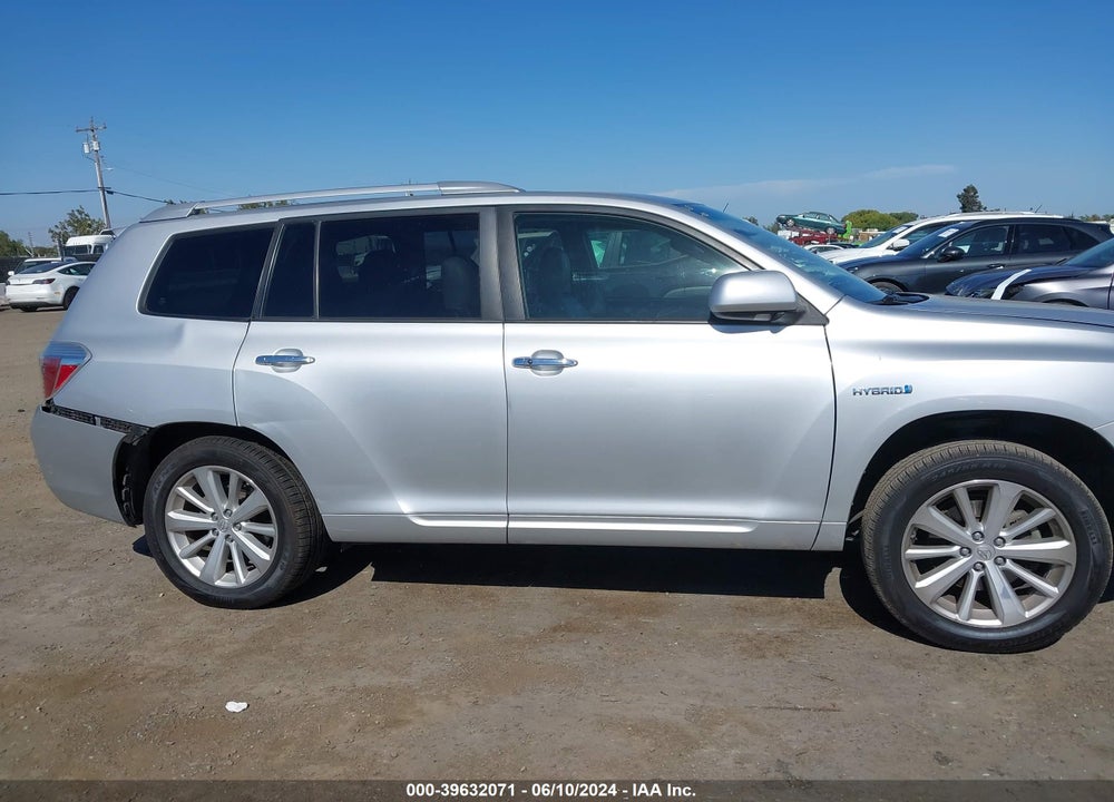 2008 TOYOTA HIGHLANDER HYBRID VIN: JTEEW41A182007568