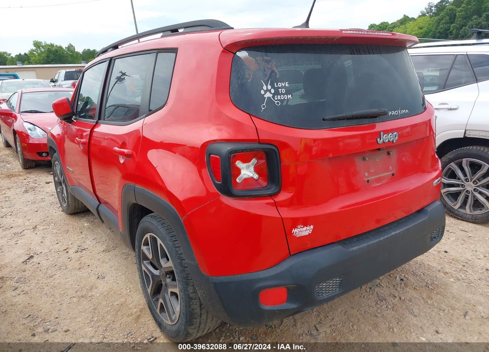 2016 JEEP RENEGADE LATITUDE VIN: ZACCJABTXGPD11463