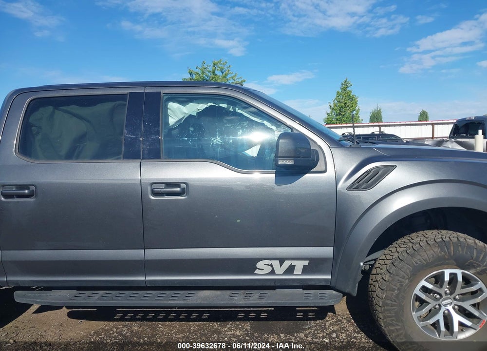 2017 FORD F-150 RAPTOR VIN: 1FTFW1RG8HFA87072