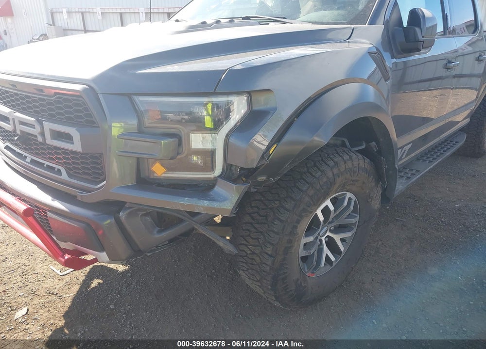 2017 FORD F-150 RAPTOR VIN: 1FTFW1RG8HFA87072