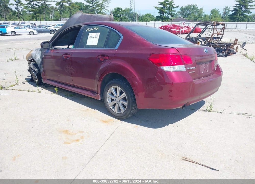 2012 SUBARU LEGACY 2.5I VIN: 4S3BMCA69C3016797