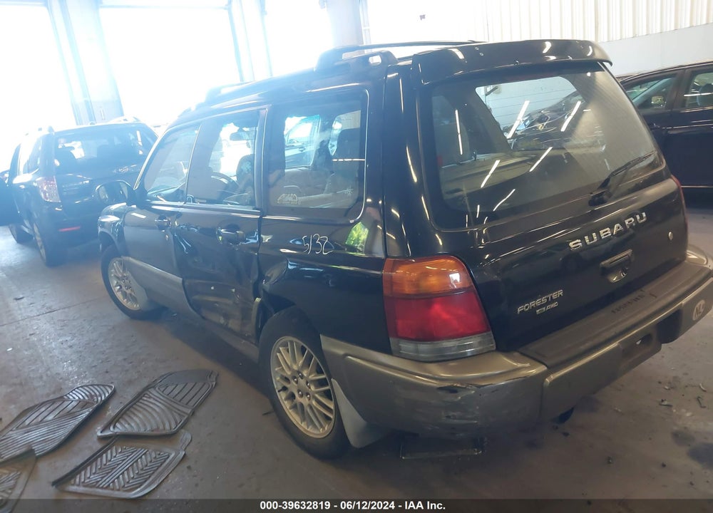 1999 SUBARU FORESTER S VIN: JF1SF6559XG737901