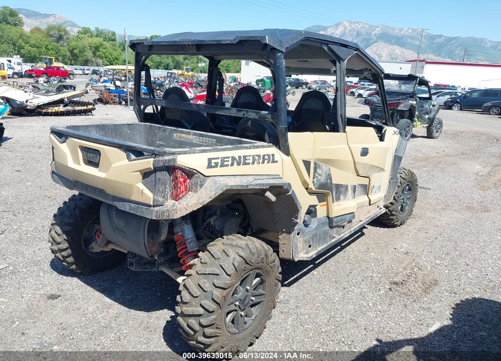 2021 POLARIS GENERAL XP 4 1000 DELUXE VIN: 3NSGMD994MH657549