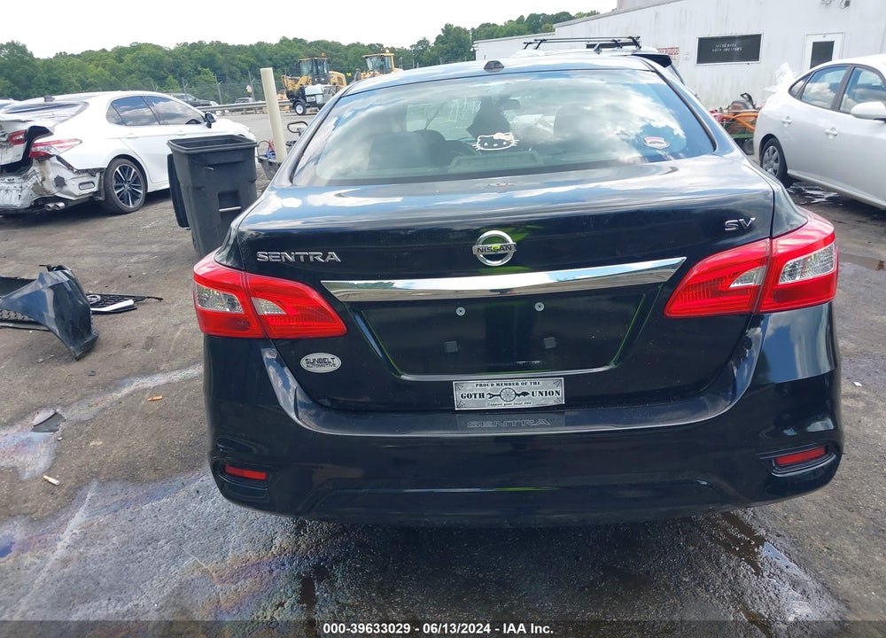2017 NISSAN SENTRA SV VIN: 3N1AB7AP4HY316850