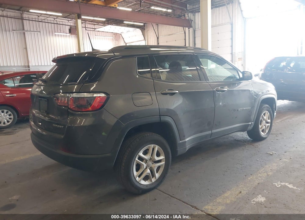 2018 JEEP COMPASS SPORT 4X4 VIN: 3C4NJDAB0JT457860