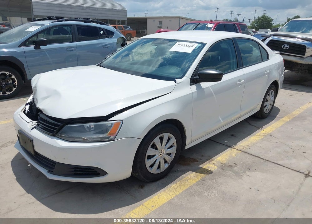 2013 VOLKSWAGEN JETTA 2.0L S VIN: 3VW2K7AJ0DM258988