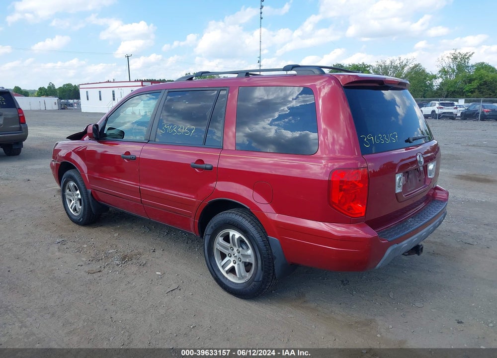 2004 HONDA PILOT EX-L VIN: 5FNYF185X4B006600