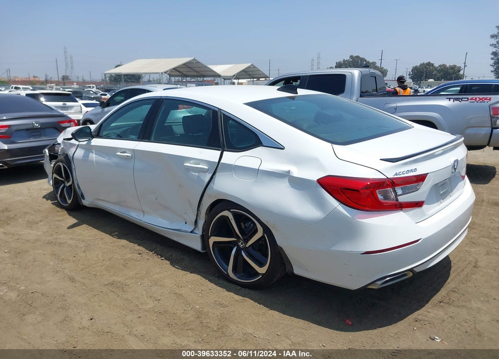 2022 HONDA ACCORD SPORT 2.0T VIN: 1HGCV2F37NA018543