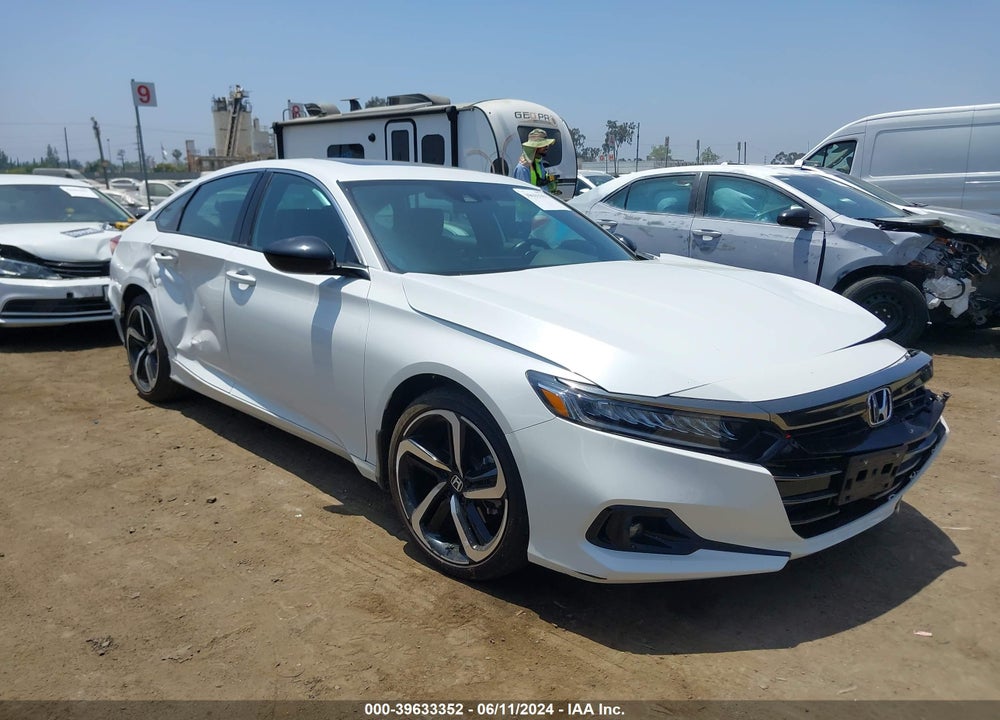 2022 HONDA ACCORD SPORT 2.0T VIN: 1HGCV2F37NA018543