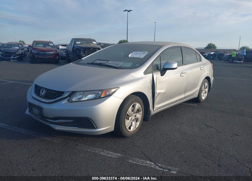 2013 HONDA CIVIC LX VIN: 19XFB2F53DE094052