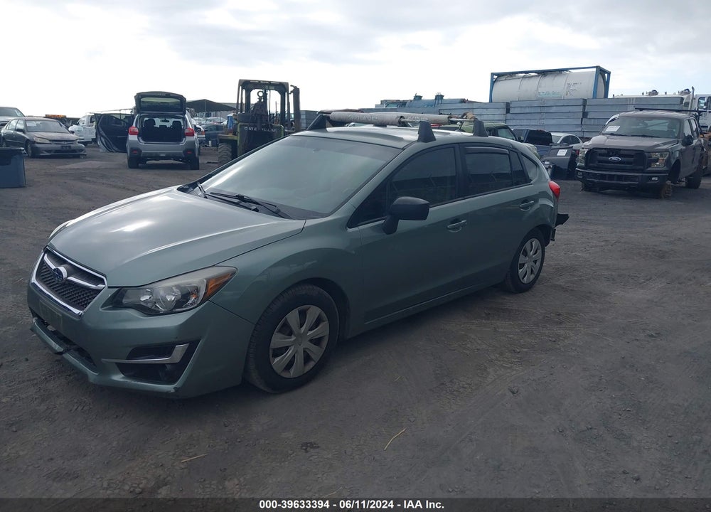 2016 SUBARU IMPREZA 2.0I VIN: JF1GPAA69GH318929